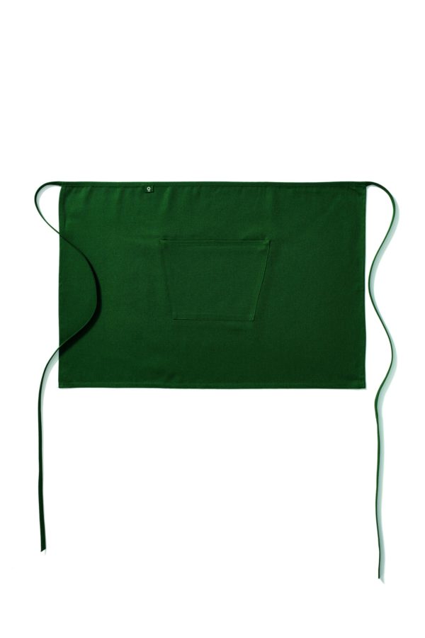 Half apron with pocket English Green colour